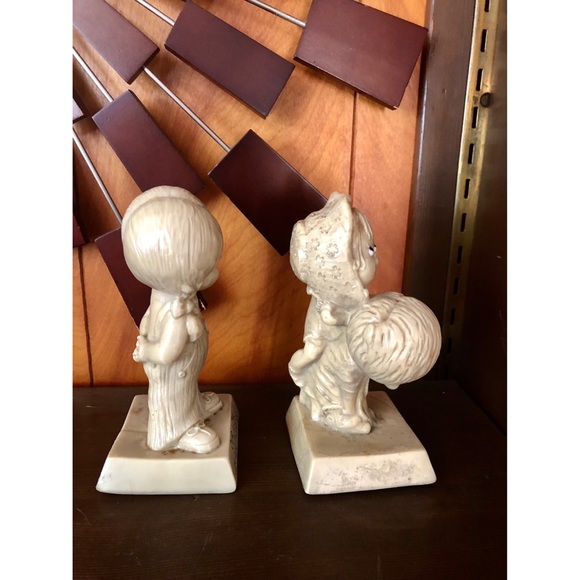 Set of TWO 1971 vtg resin statues - Picture 4 of 7
